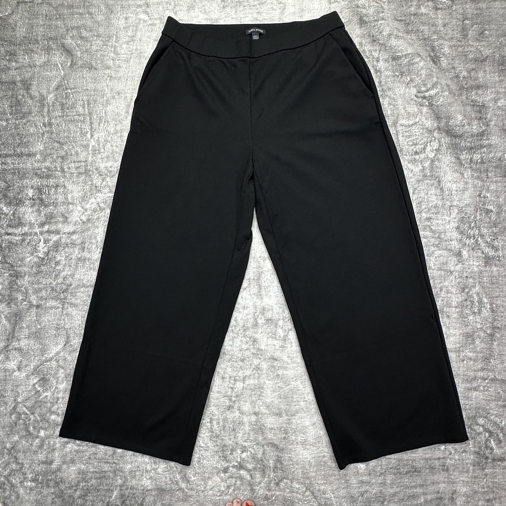 Eileen‎ Fisher Pants Womens Medium Wide Leg TENCEL Lyocell Stretch Pocket F24